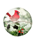 Hautman Bros Collection Christmas Cardinal in Holly China Dish with Lid - £14.81 GBP