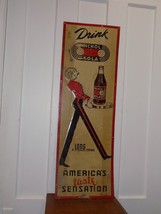 Vintage Drink Nichol Kola America’s Taste Sensation Embossed Vertical Sign - $738.65 CAD