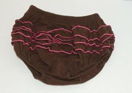 I love Baby Two piece Sun Top Ruffled Bloomers Hot Pink Brown Size 3 to4 T image 8