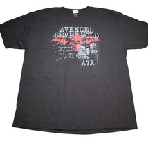 Avenged Sevenfold A7X T-Shirt XXL Black Skull Bat Concert Tour Merch Rock Tee - £15.52 GBP