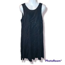 NWT Nine West Sparkle Black A Line Dress Sz 12 - £26.35 GBP