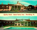 Quality Motel Dutch Pantry Inns Dual View Harrisburg PA UNP Chrome Postc... - $8.86