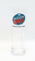 Molson Dry Canadian Beer Tall Beer Clear Glass Francofolies de Montréal - £9.35 GBP