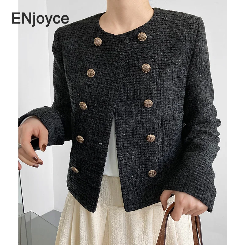 Vintage Green Double Breasted Suit Blazer Women  Long Sleeve Loose Suits Office  - £359.39 GBP