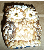 Owl Figurine Made Of Sea Shells - £3.06 GBP