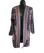 Ms Choice Womens  Small Boho Cardigan Open Front Floral Paisley Jacket l... - €12,01 EUR