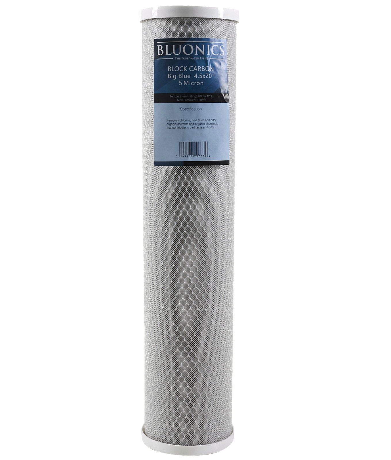 Bluonics Block Carbon 5 micron replacement 4.5&quot; x 20&quot; Whole House Filter... - $23.97
