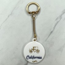 Vintage California Buggy Plastic Keychain Keyring Made in USA - $9.89