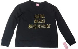 Jenni by Jennifer Moore Womens Round-Neck Graphic Sweatshirt,Black,Small - £30.63 GBP