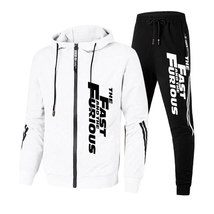 New Men&#39;s Tracksuit Zipper hoodies and Sweatpants Jogging Suit Autumn Wi... - £48.12 GBP