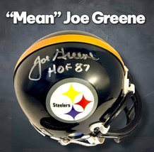 JOE GREENE AUTOGRAPHED SIGNED PITTSBURGH STEELERS MINI HELMET wAPCOA - $2,094.41 MXN