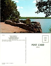 Michigan Iron Mountain Artesian Spring Old Faceful Lake Antoine Vintage Postcard - £7.38 GBP