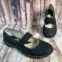 BOC Born Concept MALINDA Size 10 Black Leather Mary Jane Loafers Flats Shoes - £26.53 GBP