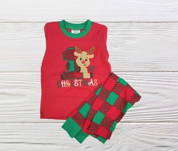 First Christmas Pajamas for Boys, Red and Green Pajamas, Reindeer Pajamas, First - £23.17 GBP