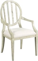 Arm Chair Woodbridge Emma Oval Slatted Back Luna Wood Upholstered Seat - £899.35 GBP