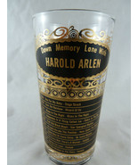 Harold Arlen Gold Embossed Drinking Glasses Down Memory Lane 1934 to 194... - £12.44 GBP