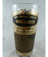 Harold Arlen Gold Embossed Drinking Glasses Down Memory Lane 1934 to 194... - £12.22 GBP