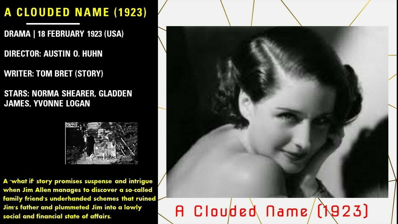 A Clouded Name (1923) - $6.00