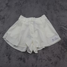 Stylewise Shorts Womens S White High Rise Wide Leg Pleated Casual Bottoms - $25.72