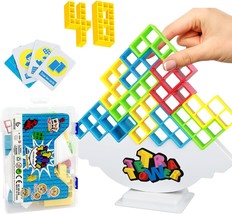 48 PCS Tetra Tower Game for Adult Kids Stack Attack Games for Family Travel Part - £18.42 GBP