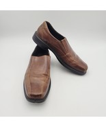 ECCO Men&#39;s Helsinki Slip-OnLoafer Shoes Cognac Brown Sz 11 USA Sz 45 EU - $56.12 CAD
