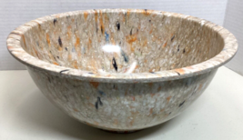 Texas Ware #125 Mixing Bowl Tan w/ Splattered Colors Melamine Large 11” - £52.90 GBP