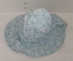 Toddler Sun Hat Cap Size 18M By Carters Just One You Blue Floral - $14.80