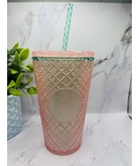 Starbucks Summer Jeweled Pearl Pink 16oz Grande Cold Cup Tumbler 2021 - $15.38