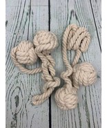 1 Pair Curtain Tiebacks Hand Knitting Cord Rope Buckle Window Holdbacks - £10.60 GBP