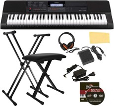 The Casio Ct-X700 Portable Keyboard Bundle Comes With A Bench, Stand, Su... - £284.68 GBP