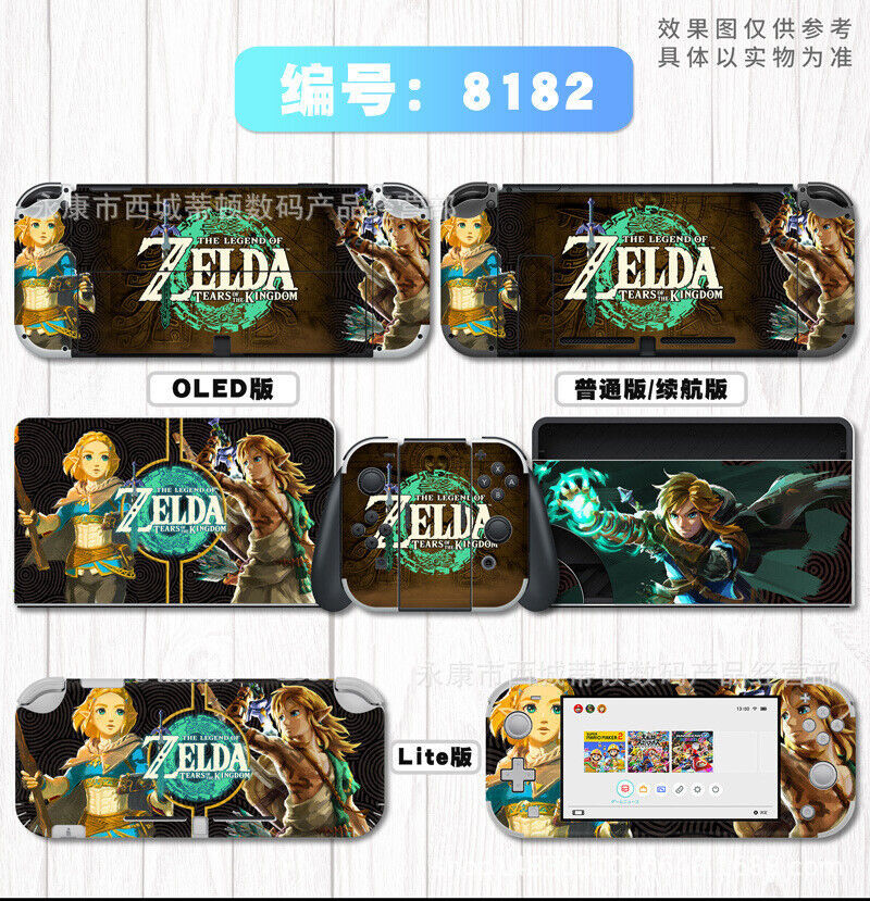 Primary image for Vinyl Decal Skin Protector for Nintendo Switch OLED Zelda Tears of Kingdom #8182