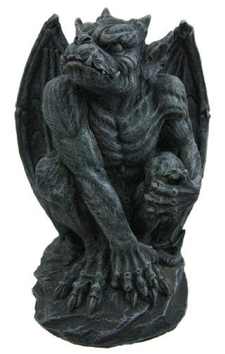 Poised Protector Winged Gargoyle Statue Guardian - $23.74