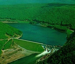 Salamanca NY New York Aerial View of Kinzua Dam UNP Vtg Chrome Postcard - £2.32 GBP