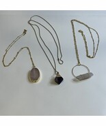 BEAUTIFUL LOT OF Gemstone/ Crystal Pendants And Chains - $25.86 CAD