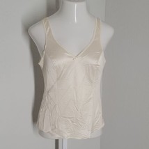 Lorraine Slip Shirt Top ~ Sz 36 ~ Cream ~ Sleeveless ~ Lace Trim  - £12.75 GBP