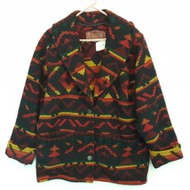Vtg Woolrich Womens Wool Southwest Shawl Blanket Jacket Coat Sz Medium M... - £111.29 GBP