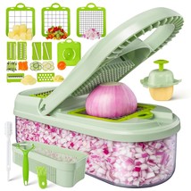 Multifunctional 17 In 1 Vegetable Chopper, Mandoline Food Slicer Vegetable Cutte - $35.99