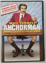 N) Anchorman: The Legend of Ron Burgundy (DVD, 2004 Extended Edition Full Frame) - £3.08 GBP