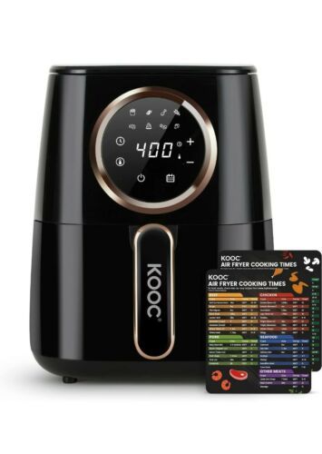 [NEW LAUNCH] KOOC Large Air Fryer, 4.5-Quart 4.5 Quart, Black - Upgraded - $118.79