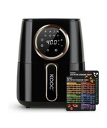 [NEW LAUNCH] KOOC Large Air Fryer, 4.5-Quart 4.5 Quart, Black - Upgraded - £93.41 GBP