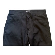 Michael Brandon Black Dress Pants Men’s 32x30 Straight Fit Polyester Classic image 3