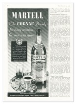 Print Ad Martell Cognac Brandy Vintage 1937 3/4-Page Liquor Advertisement - $9.70