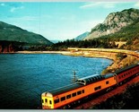 Portland Steamliner Train Columbia River Gorge Oregon OR UNP Chrome Post... - $6.88