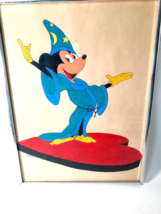 Vintage Mickey Mouse Original Art,Gouache(?) Fantasia, Signed - $32.38