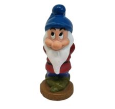 5&quot; Vintage Disney Snow White 7 Seven Dwarf Bashful Rubber Bath Figurine Toy - £14.94 GBP