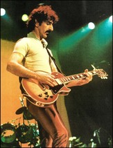 Frank Zappa onstage with his Gibson Les Paul Custom guitar 8 x 11 pin-up... - $4.50