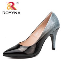 ROYYNA New Arrival Fashion Style Women Pumps Pointed Toe Women Shoes Shallow Lad - £29.94 GBP