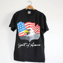 Vintage Spirit of America Bald Eagle Patriotic Flag America USA T Shirt XL - £13.72 GBP