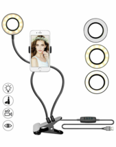 LED Selfie Ring Light With Cell Phone Holder Stand For Live Stream And M... - $32.00
