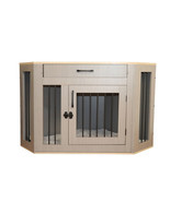 ALEKO Dog Crate Furniture Cage Kennel with Cushion Drawer for Small Medi... - £244.28 GBP